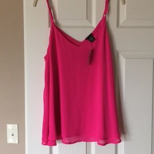 Torrid hot pink sleeveless top. Brand new w tags